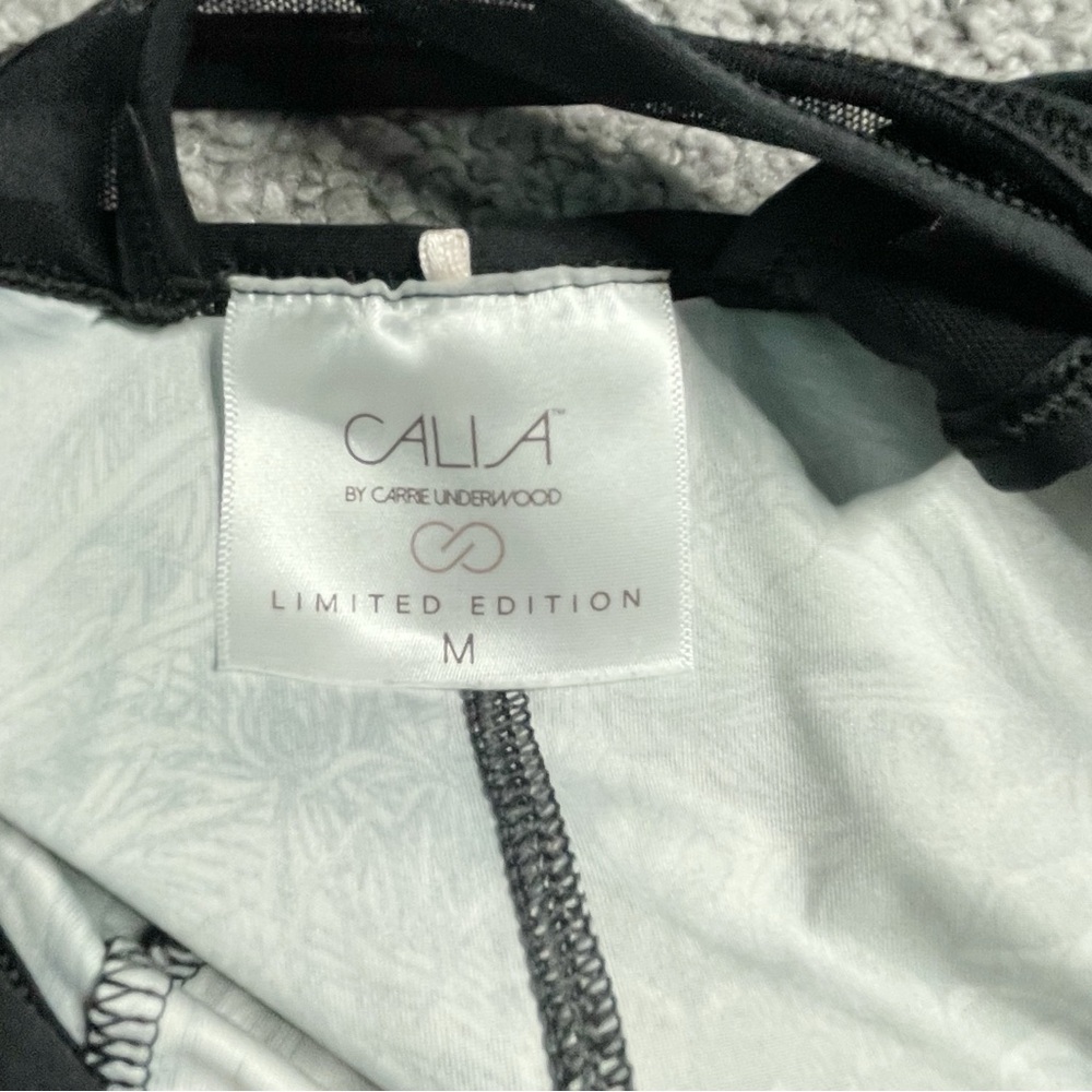 CALIA by Carrie Underwood Limited Ed. Fleuria Mesh Black Floral Women's Medium - Picture 6 of 7